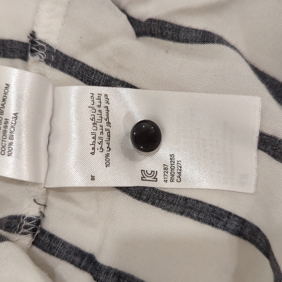 White Black striped Relaxed-fit Top - Picture 8 of 8